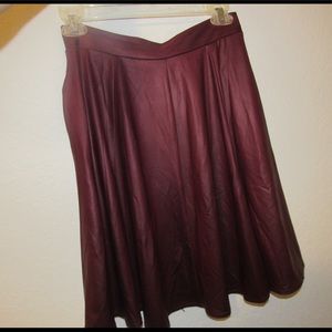 Maroon Skater Skirt